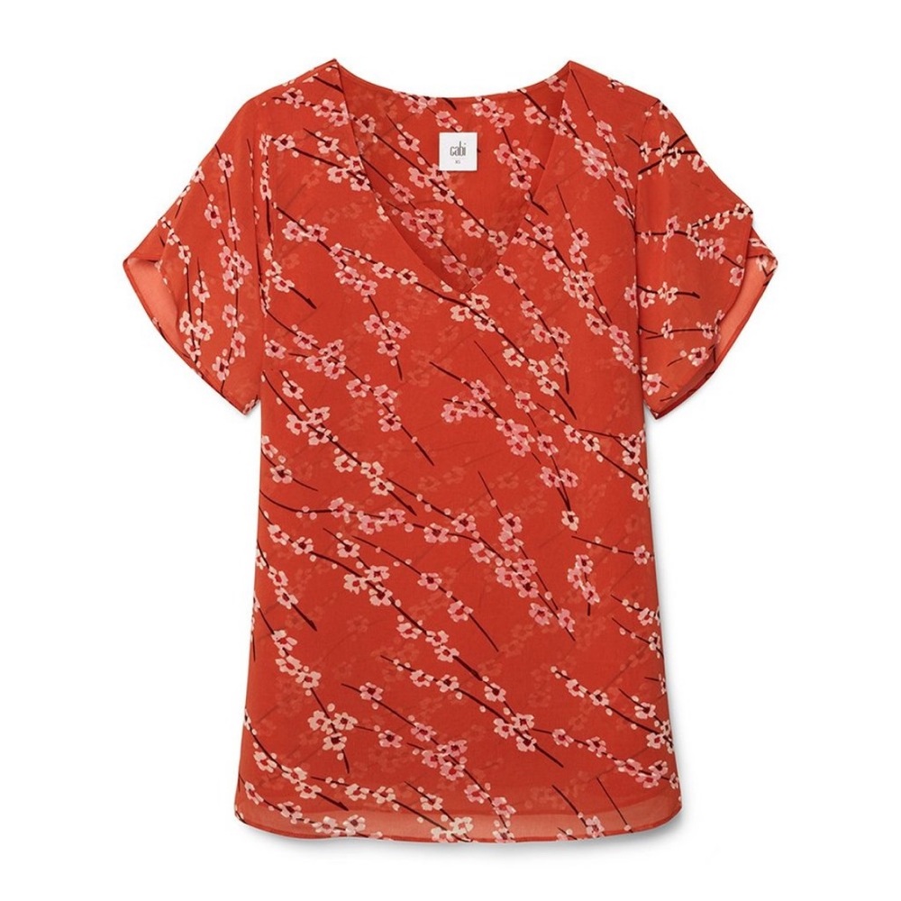 Cabi 5712 Split Sleeve Blouse Spring 2020 XLarge EUC